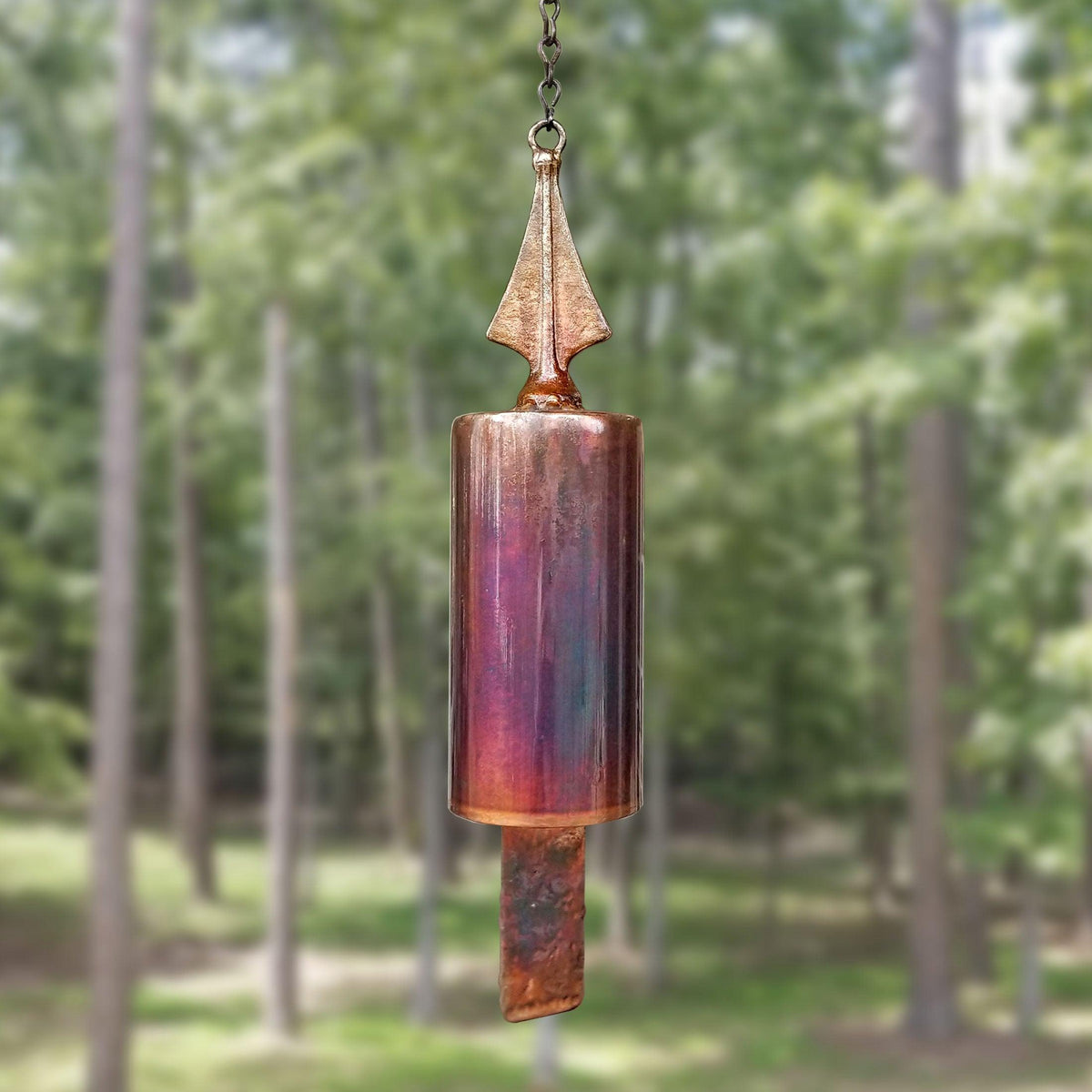The Mission-bell version of the San Geronimo Wind Bell. Note the shortened profile.