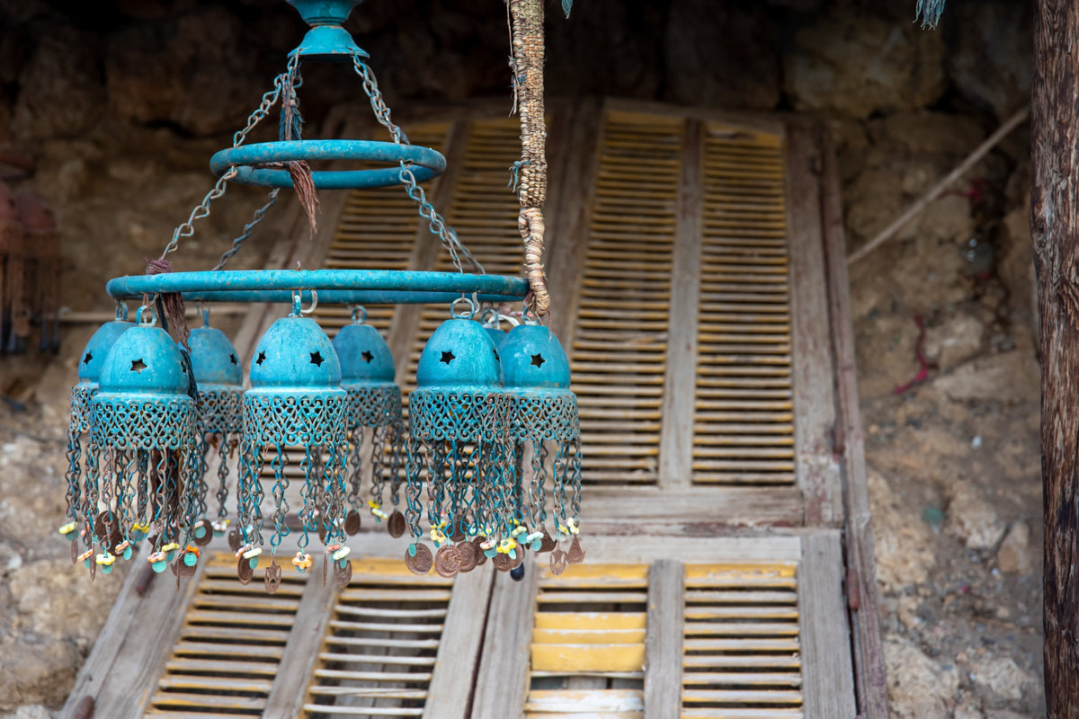 Multiple hanging windbells